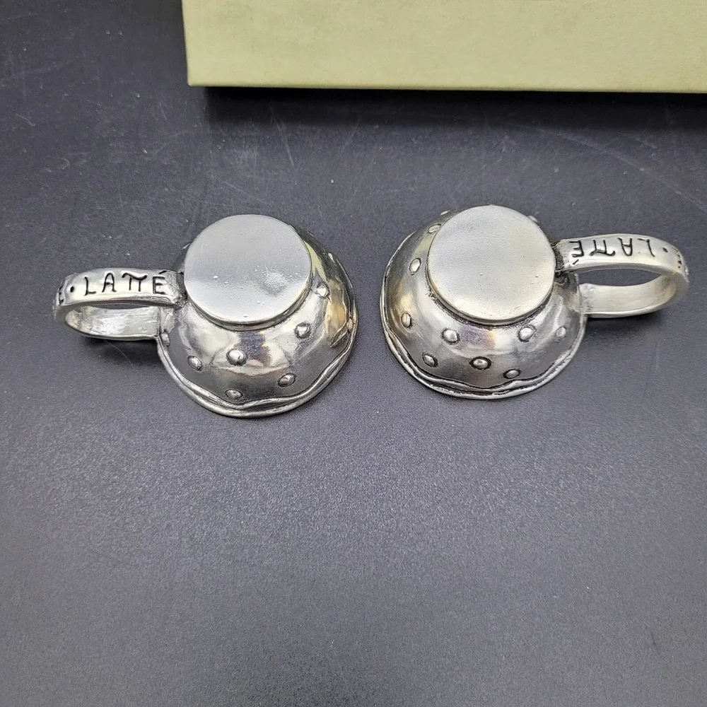 Pewter Decor Java, Cafe Latte Set + Cafe Wall Hook by Basic Spirit‎